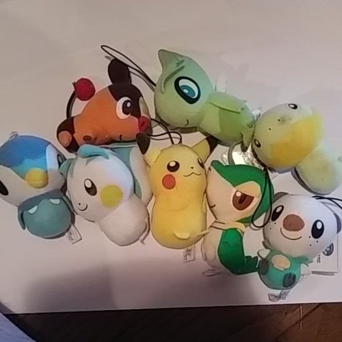 8種類セット彡　ポケモン　ゴムひも付きぬいぐるみ　8種類セット　フィギュア