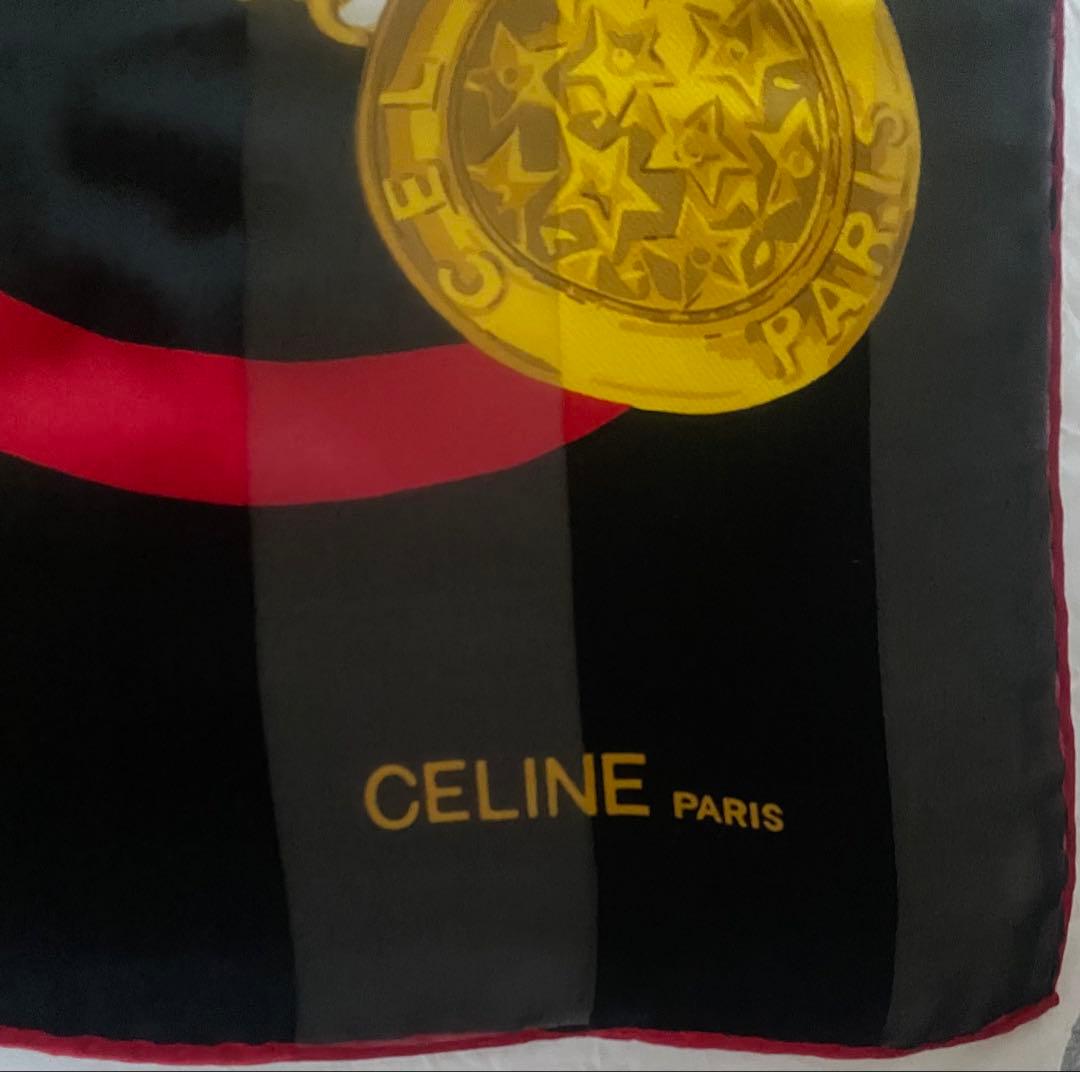 新品☆CELINE 大判　スカーフ　ヴィンテージ　silk scarf