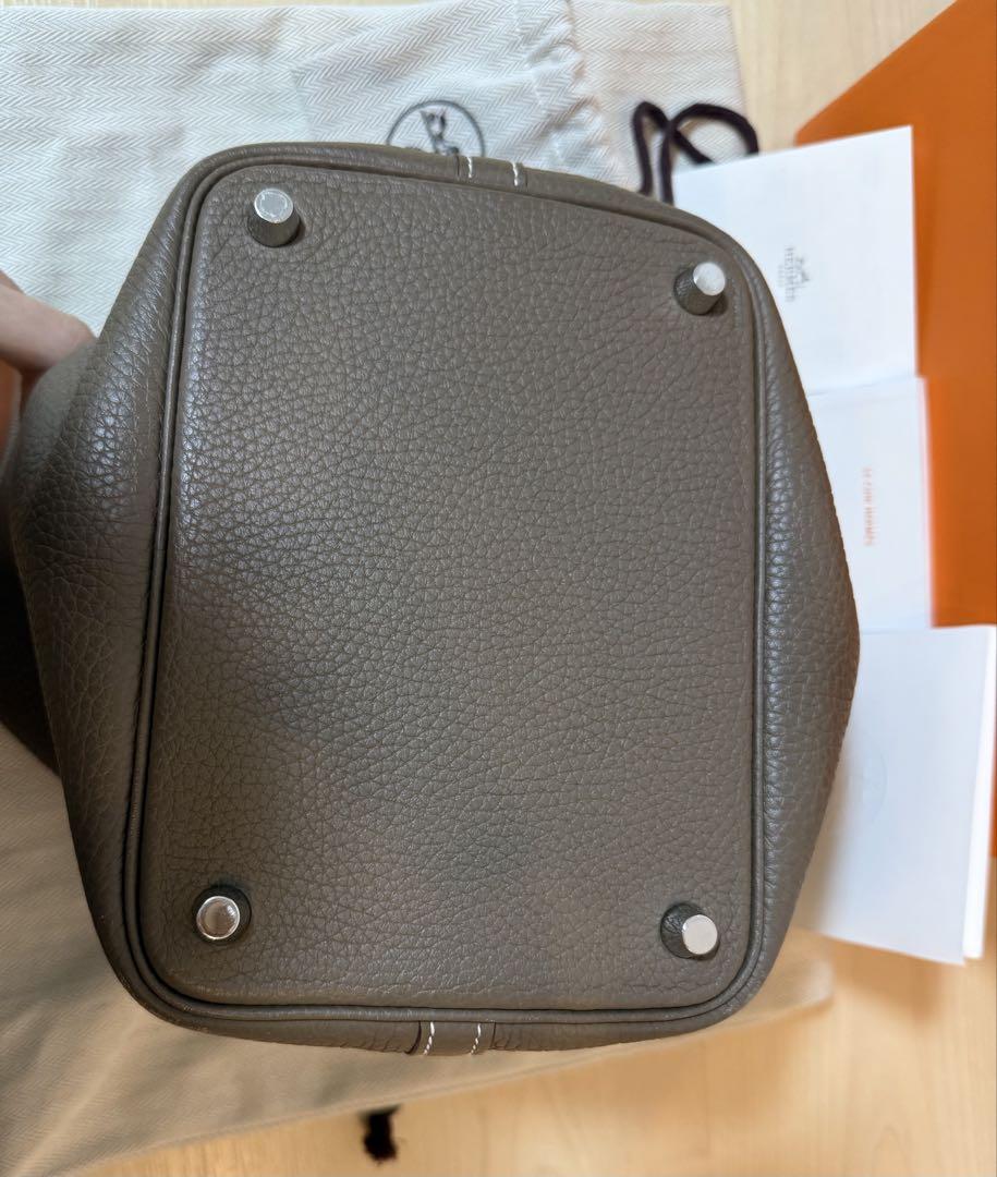 HERMES ピコタンロック PM エトゥープ シルバー金具 Z刻印