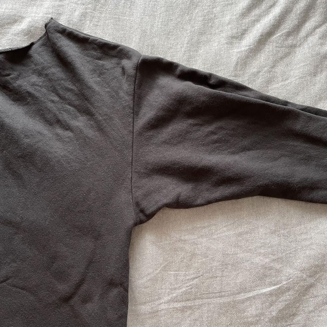 ETRE TOKYO 23/SS ピグメントルージートップス スウェット 黒