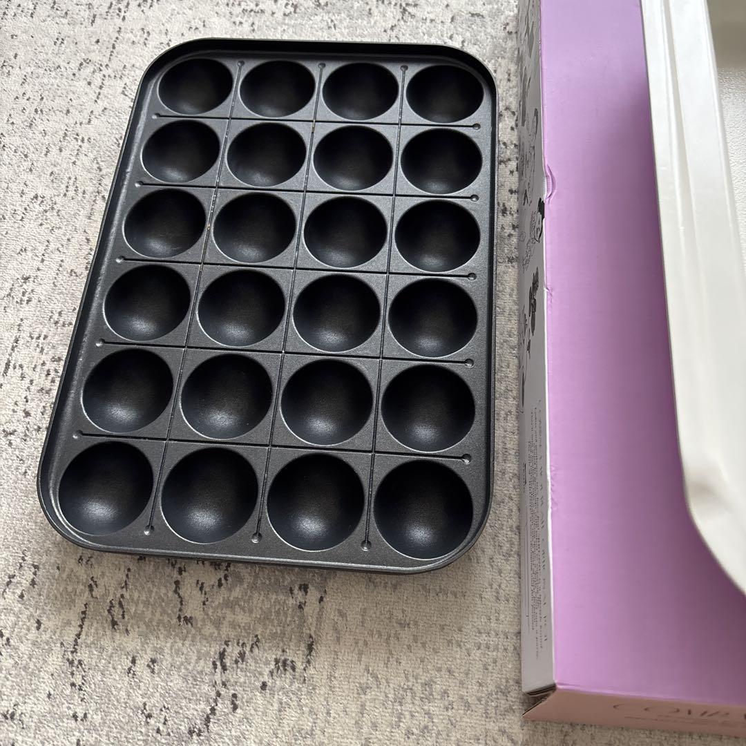 ブルーノ　コンパクトホットプレート 深型鍋　たこ焼きプレートセット