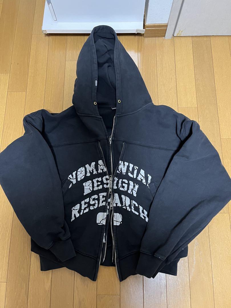 NOMANUAL OVERDYED D.F.L HOODED ZIP-UP L メンズ