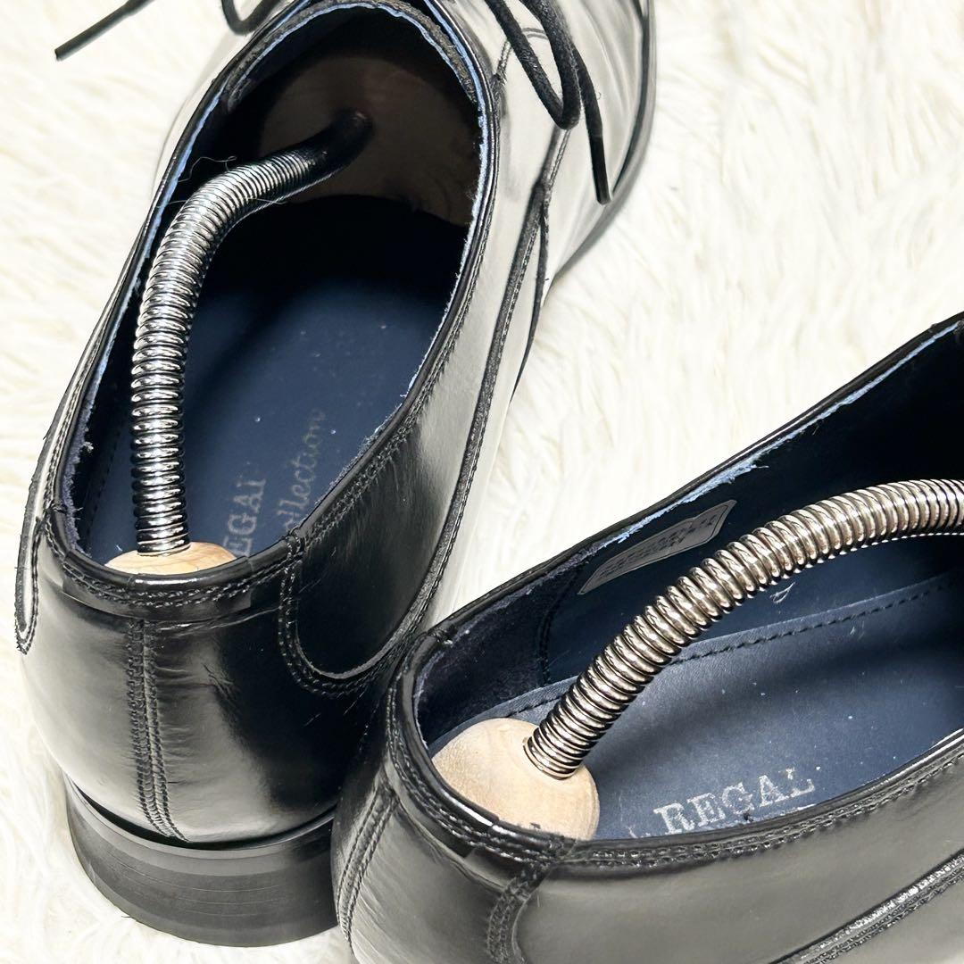 ✨美品✨REGALリーガル ストレートチップ 本革靴 レザー ブラック25.5㎝