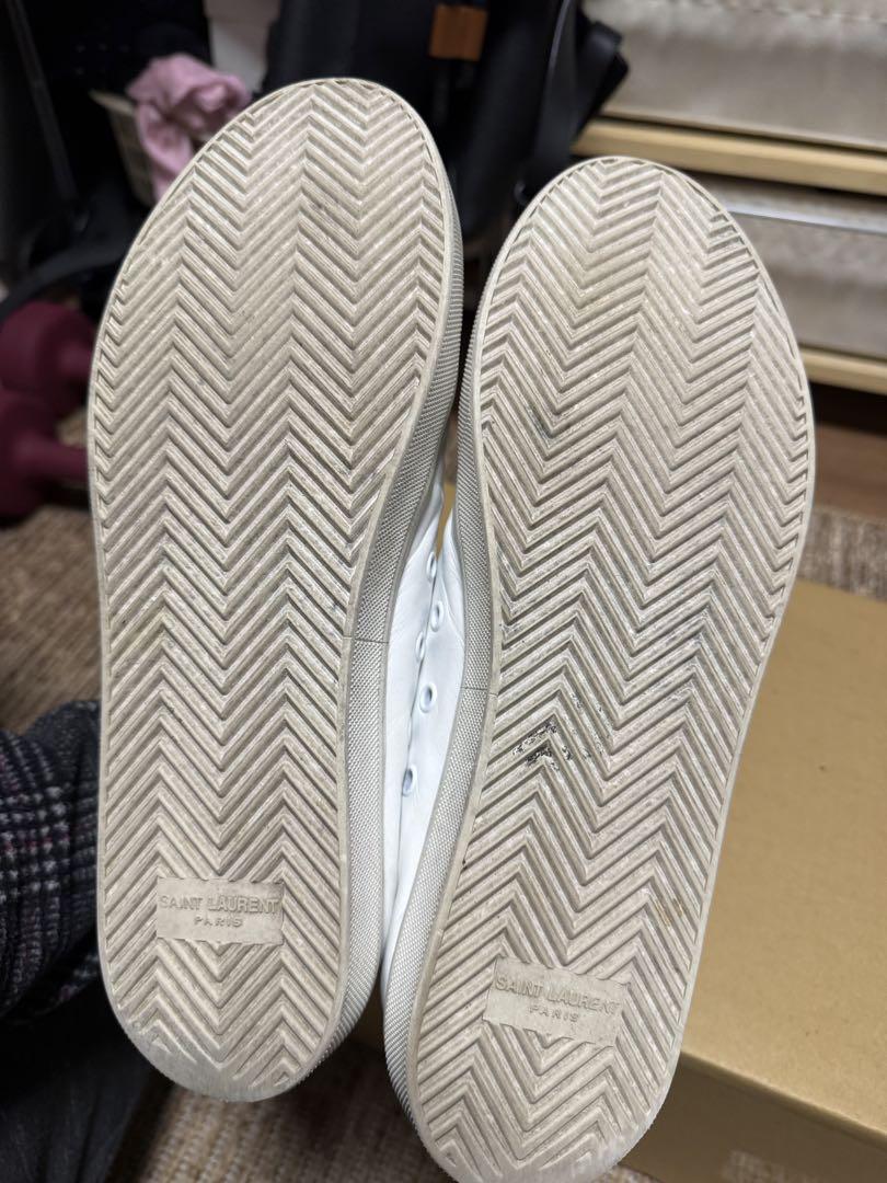 SAINT LAURENT サンローラン　ハイカットスニーカー　EU42 白