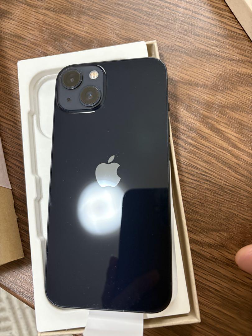 iPhone13 ミッドナイト256GB バッテリー100% 純正交換済み