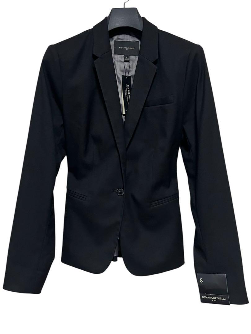 極美品　バナナリパブリック　テーラードジャケット　カシミヤ100％　ブラック　S Banana Republic - 極美品 バナナリパブリック テーラード