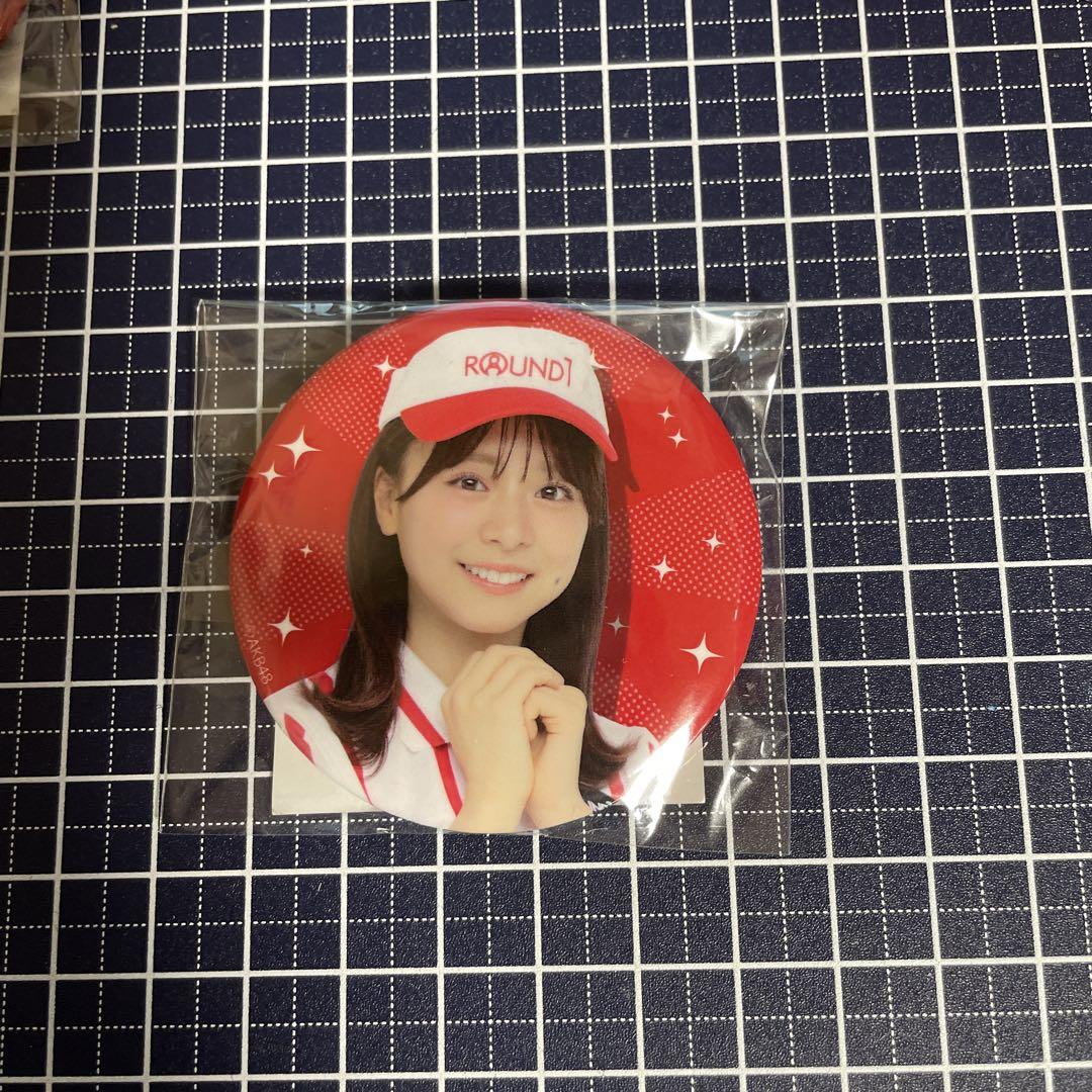 倉野尾成美 缶バッジAKB48 ラウンドワン - メルカリ