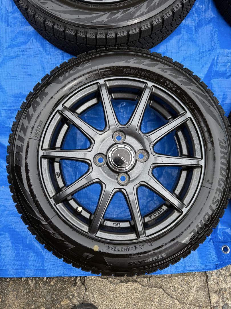 155/65 R14 ホイールタイヤ4本セット　冬タイヤ　スタッドレス