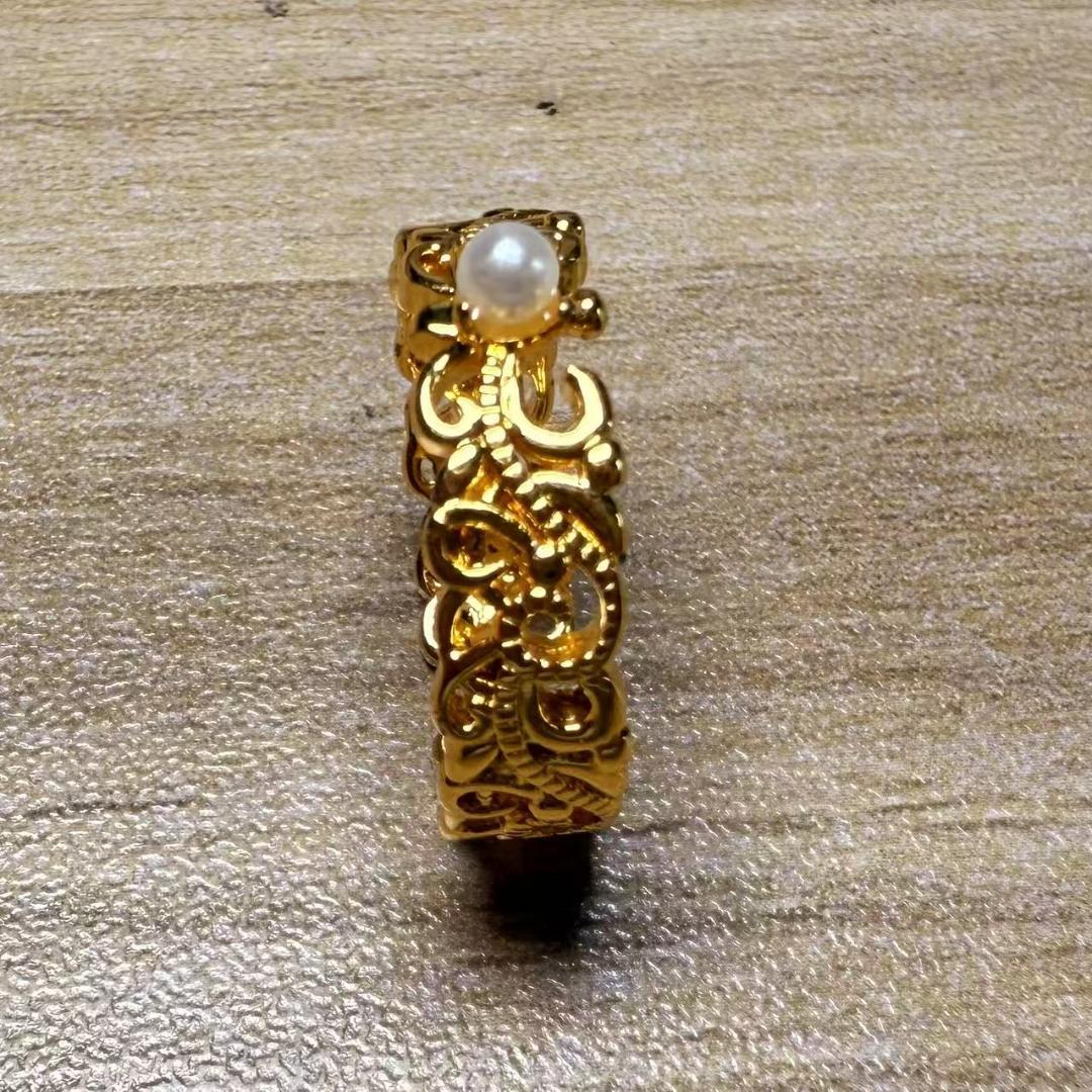 遺品整理 金 K18 Au750 刻印 リング 遺品整理 K18 刻印 ゴールド パール リング - メルカリ