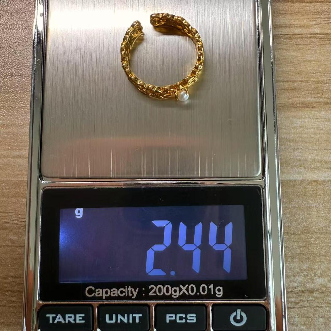 遺品整理 金 K18 Au750 刻印 リング 遺品整理 K18 刻印 ゴールド パール リング - メルカリ