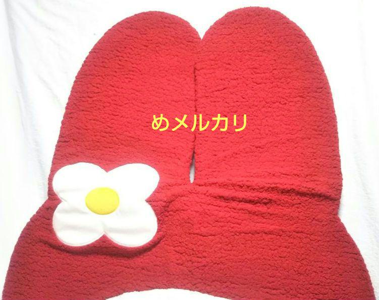 サンリオ マイメロディ フェイスダイカットマット ラグ 赤メロ ビッグサイズ