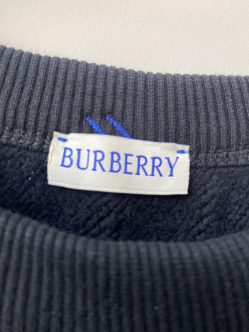 BURBERRY バーバリーブラック クルーネック トレーナー mサイズ 美品
