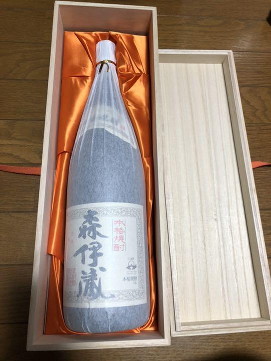 高い品質 森伊蔵 本格焼酎 木箱付 森伊蔵酒造 25% かめ壺焼酎 1800ml 未開栓 - 焼酎