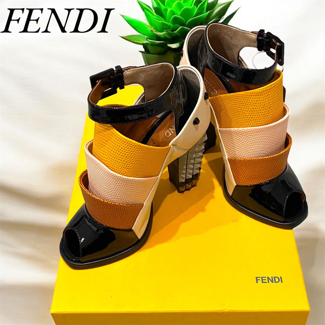 新品未使用】FENDI デザインサンダル エナメル コレクション