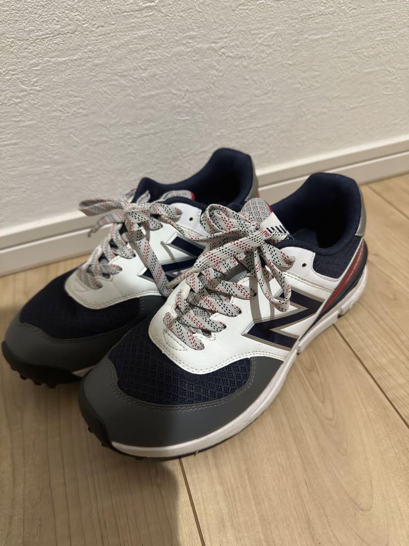 New Balance 574 ネイビー/ホワイト/レッド シューズ