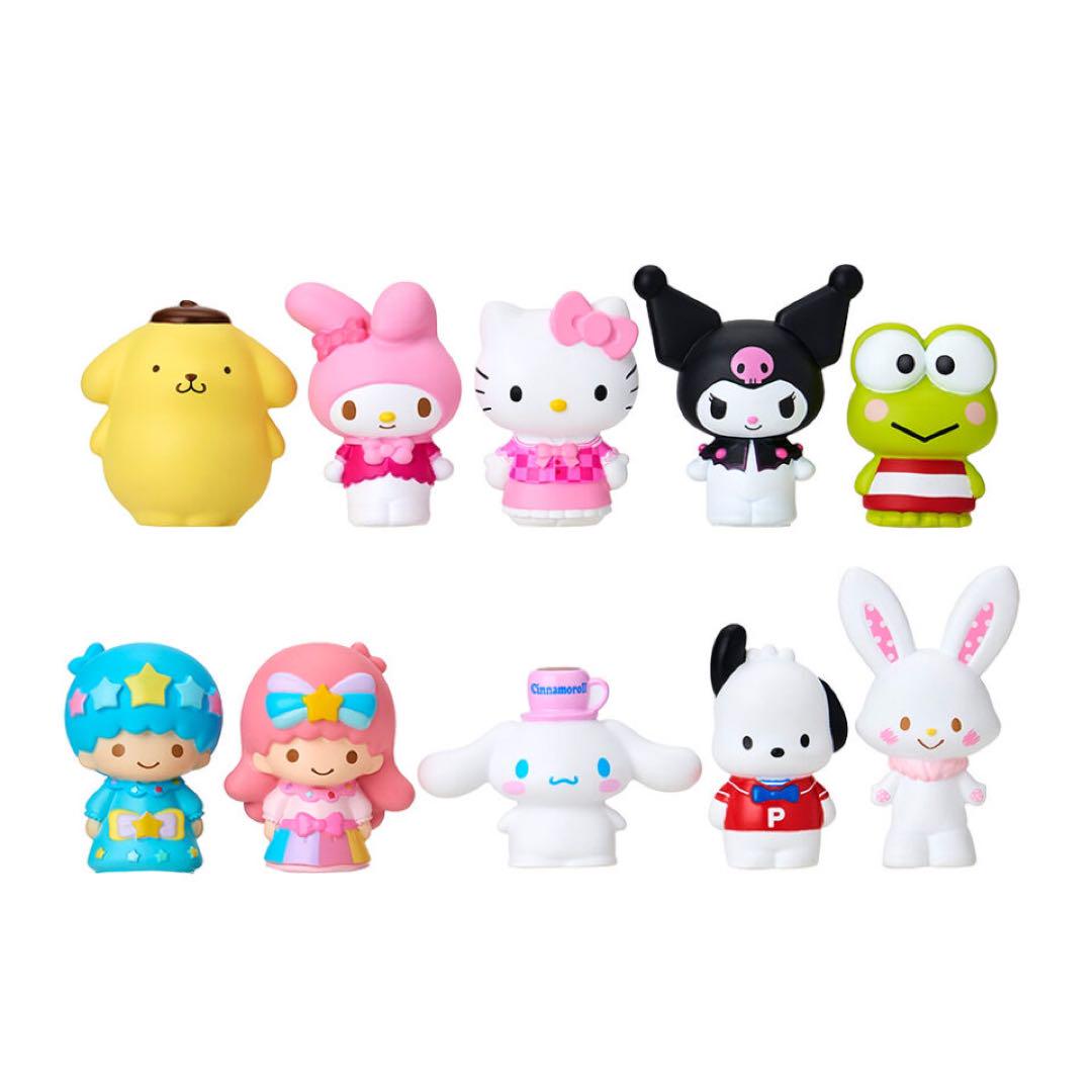 ソフビマスコットセット　ピューロランド　サンリオ　指人形　おもちゃ　キャラクター