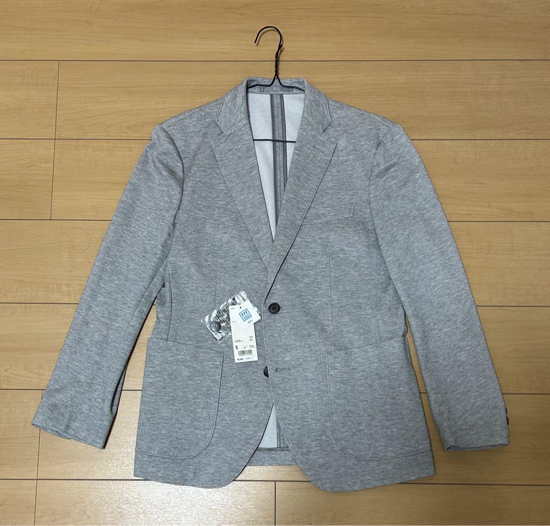 グレー テーラードジャケット Sサイズ ユニクロ 未使用タグ付】ユニクロUNIQLO グレー コンフォートジャケット S