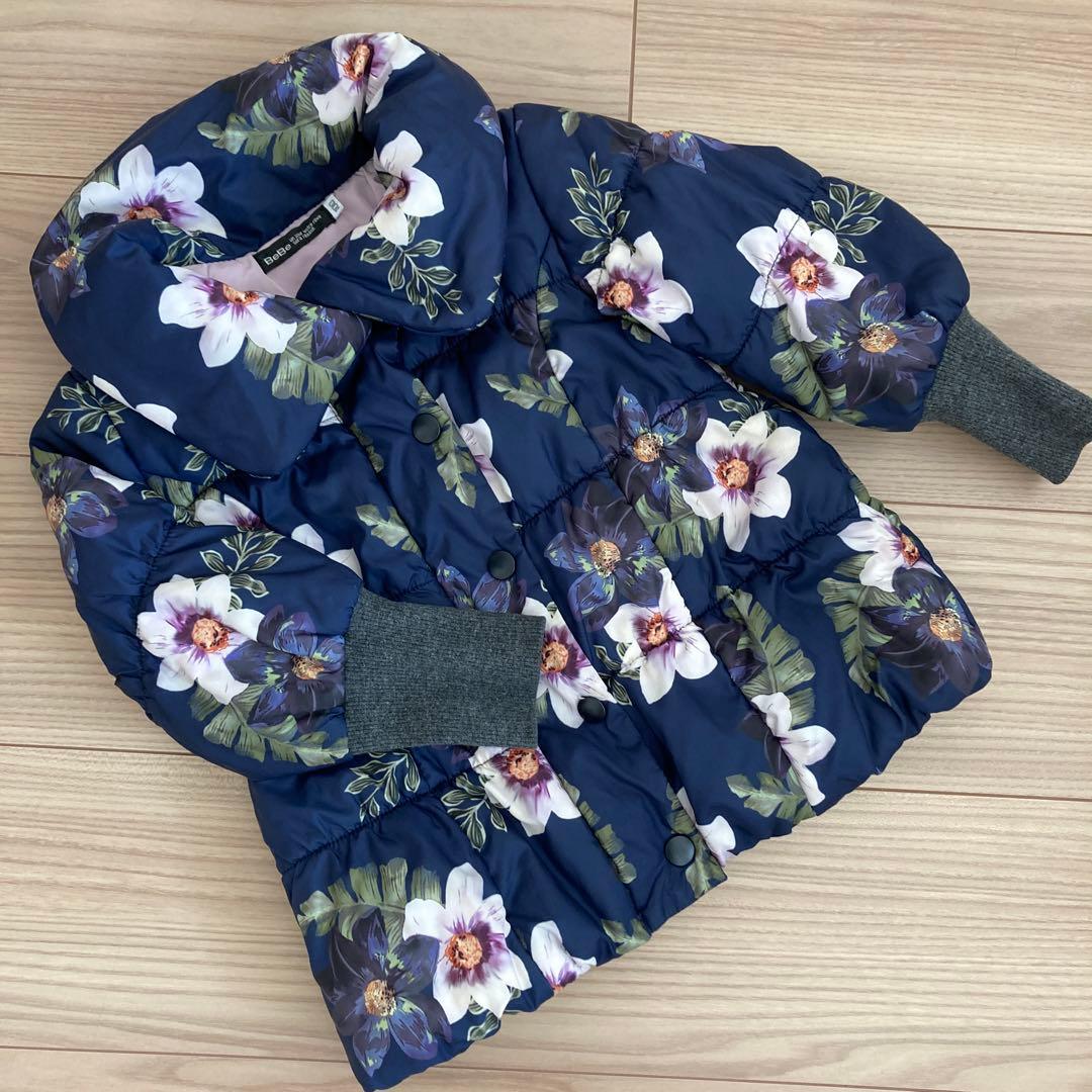 べべ　BeBe 　子供服　キッズ　中綿コート　アウター　女の子　100cm