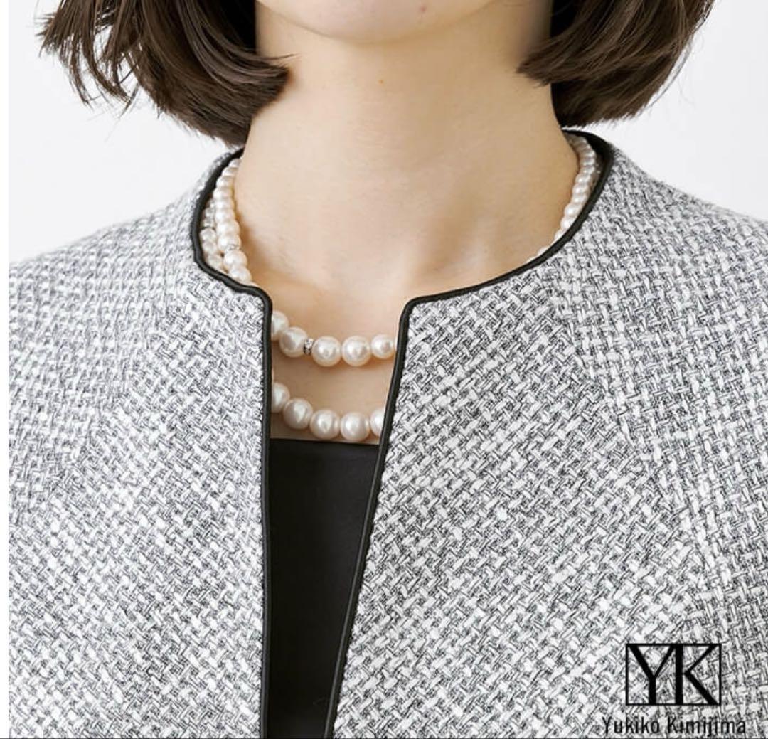 東京ソワール ノーカラージャケット　Yukiko Kimijima