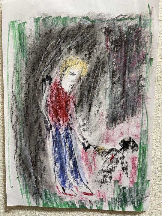 絵描きhiro C「川のほとりで」
