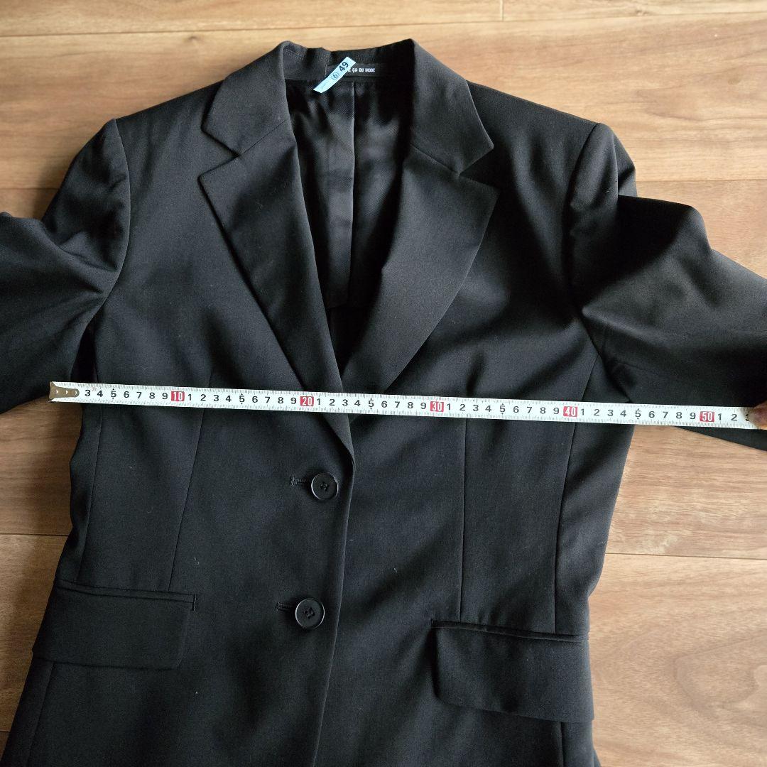 COMME CA DU MODE　黒ビジネススーツ パンツスーツ上下13号
