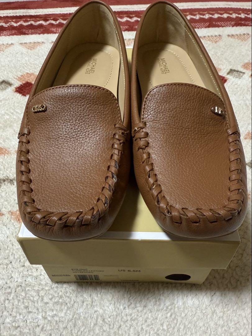 【 未使用品 】MICHAEL KORS ブラウン フラットシューズ