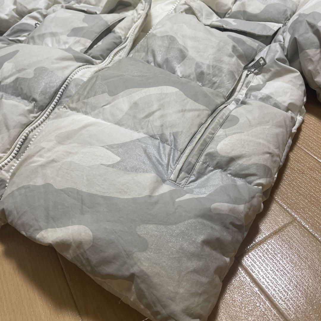 MONCLER グラネロ ダウンジャケット ホワイトカモ サイズ2 難有り品