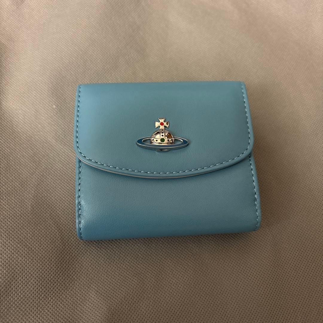 ヴィヴィアン　Vivienne Westwood 二つ折り財布 ブルー