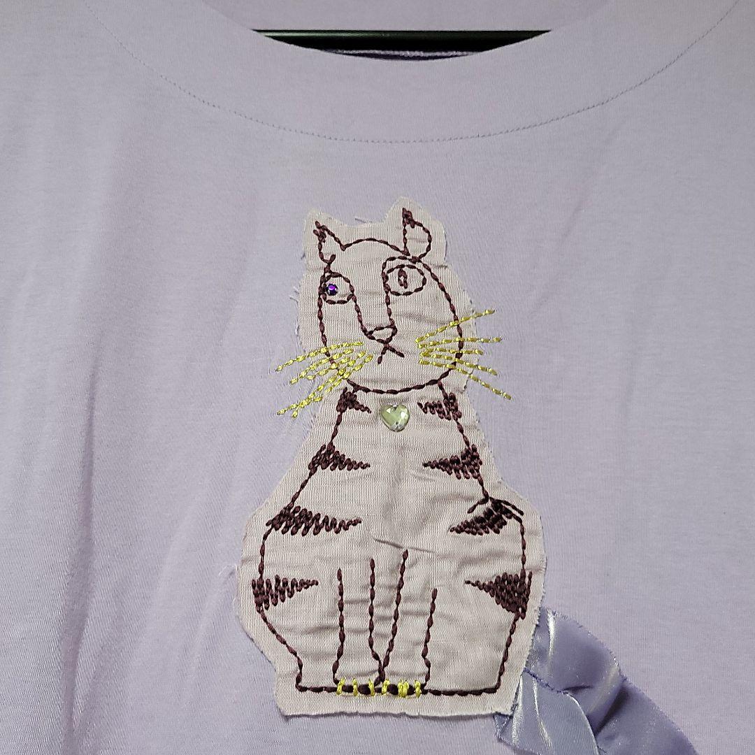 得価高品質 アルベロベロ 春いろカットソー フリルの猫さん柄 お値引き中 新品 2tyN6-m62788015068 定番人気新品