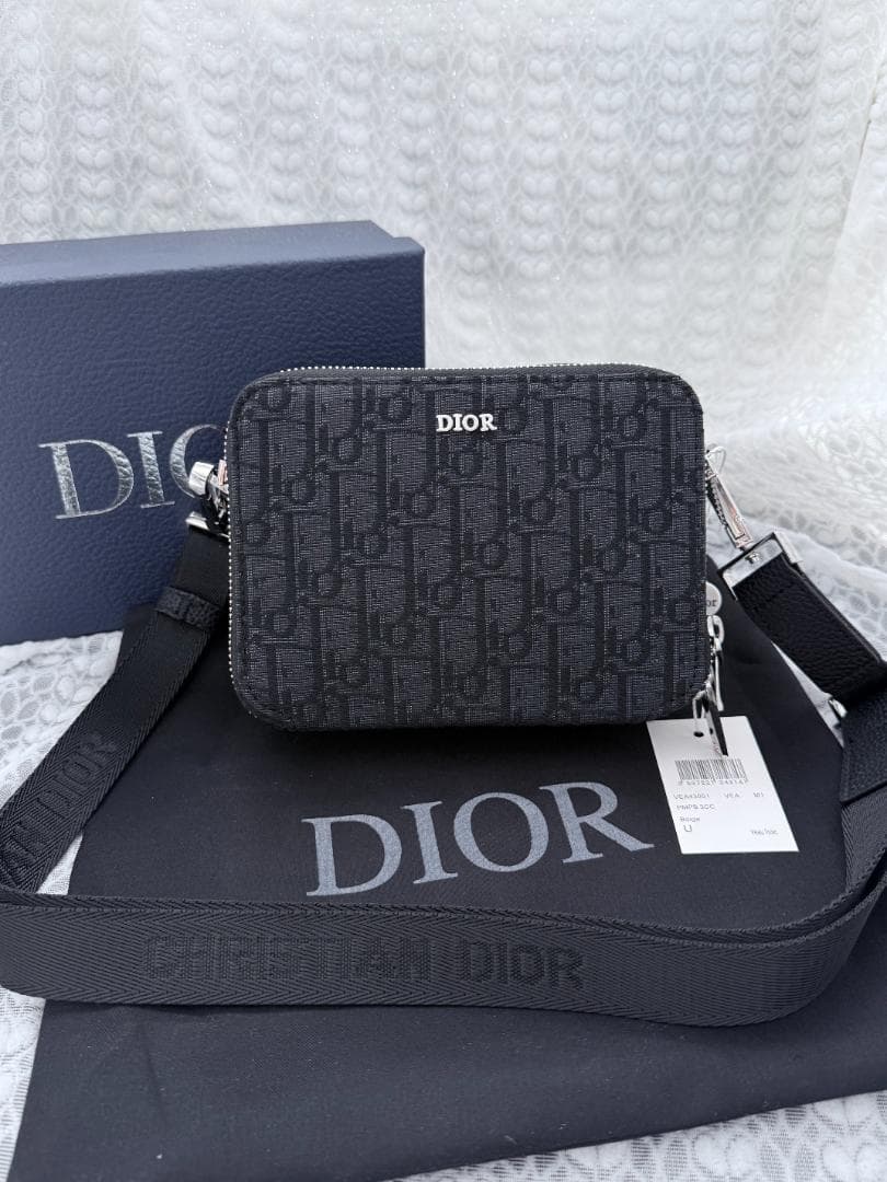 【超美品】Dior ブラック ショルダーバッグ