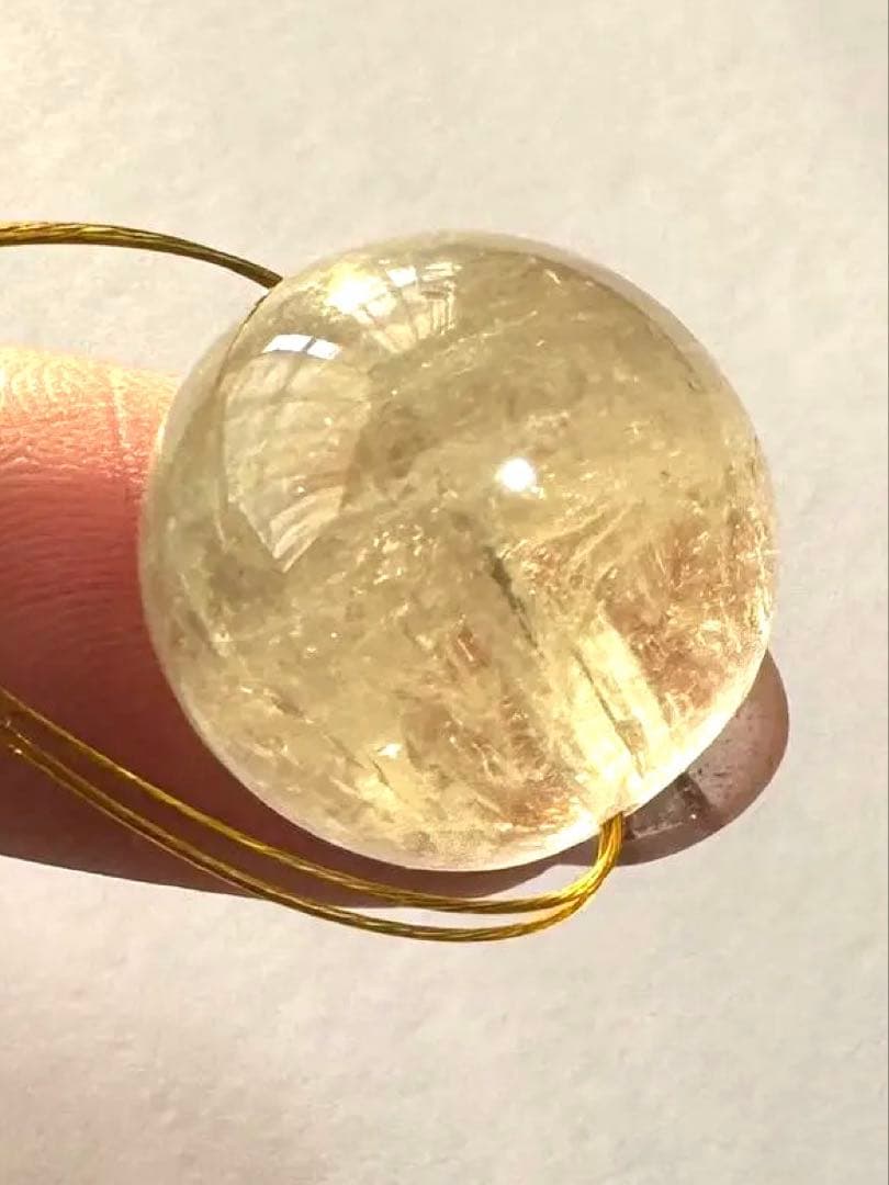 レア天然石　粒売　パワーストーン ハイグレード クンツァイト　特大17.2ミリ