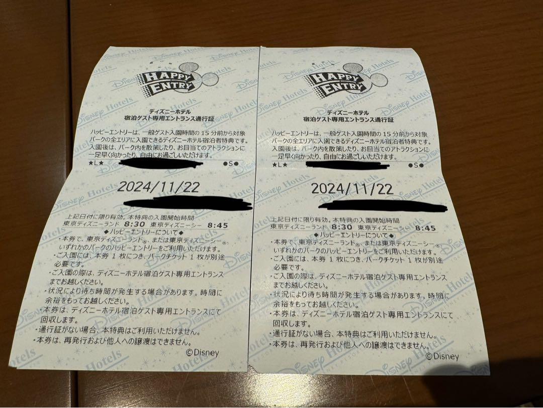 2024年11月27日ハッピーエントリー 2枚 その他
