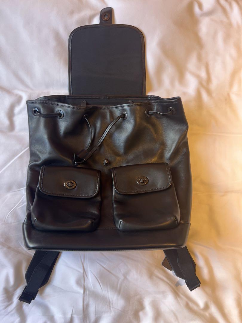 【3時間限定価格！】COACH ブラックレザー リュック