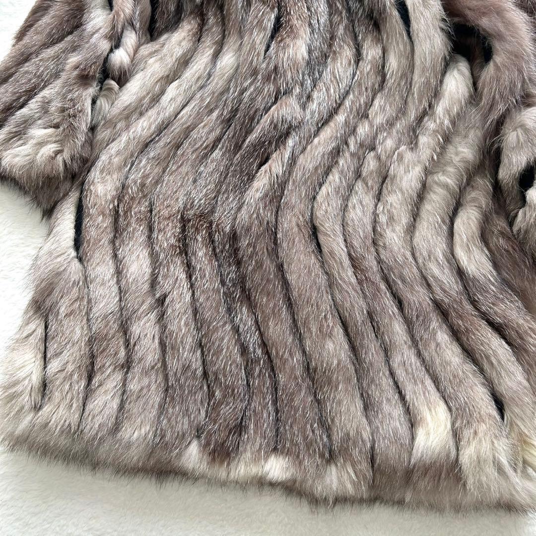 【美品】毛皮 本革 レザージャケット リバーシブル コート フォックスファー 【美品】毛皮 本革 レザージャケット リバーシブル コート フォックスファー