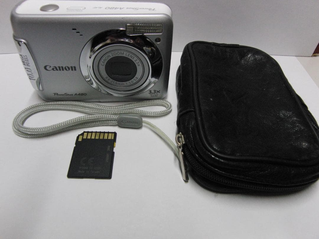 2005【電池式】Canon PowerShot A480 シルバー 美品 Canon