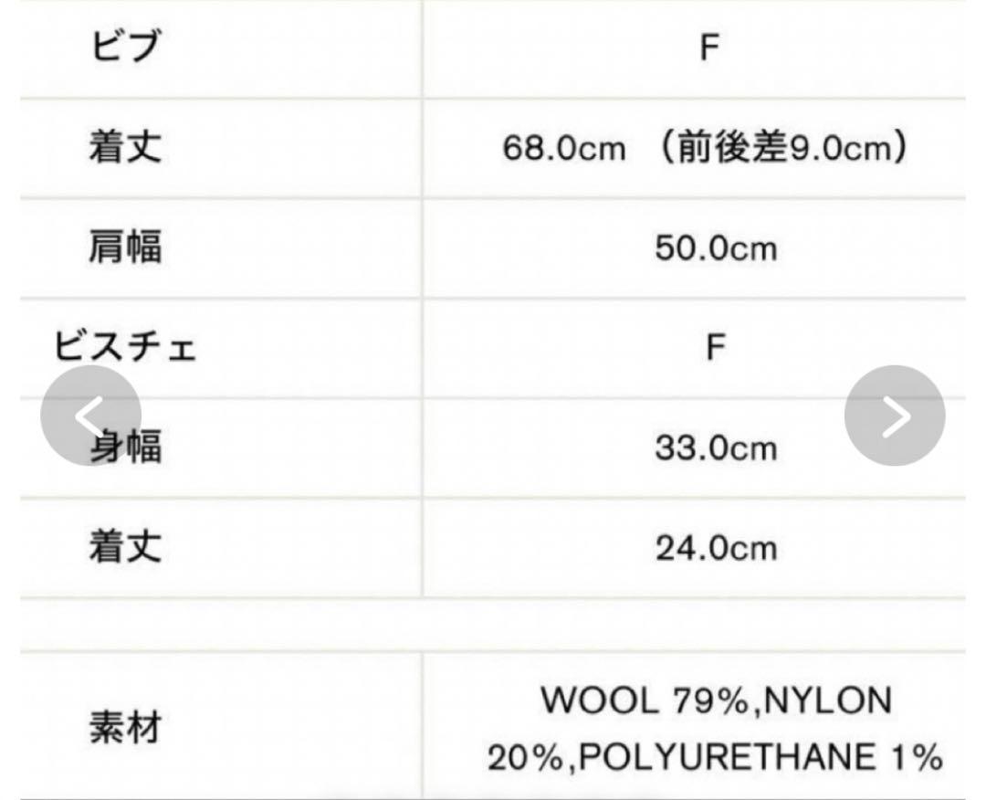 pheeny フィーニー  ニットビスチェとベスト　グレー