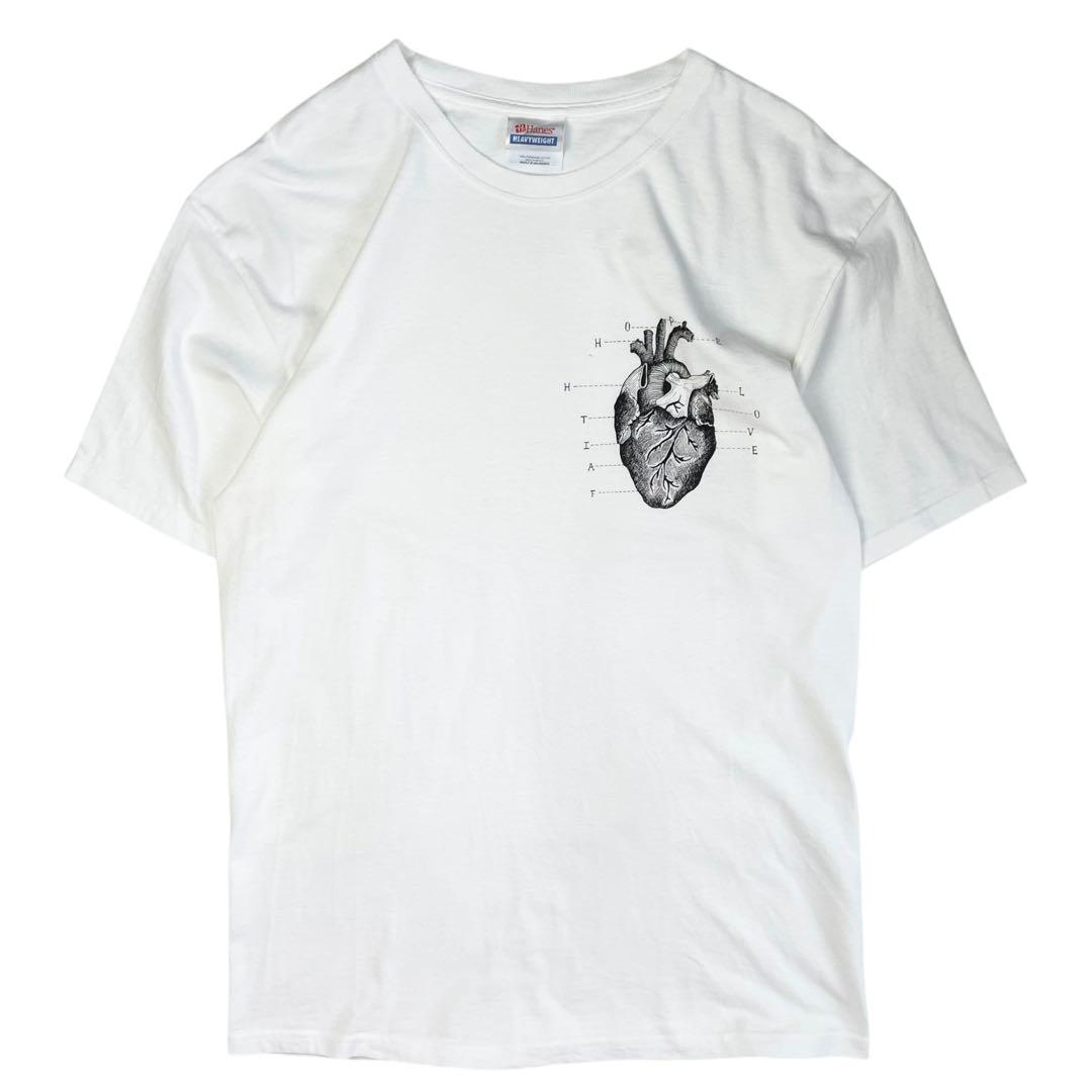 心臓 アナトミカルチャート tシャツ 00s