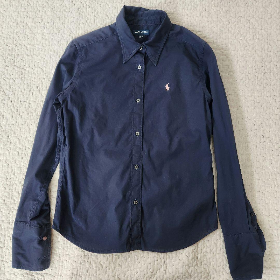 定番品☆ラルフローレン シャツ ブラウス ネイビー ピンク