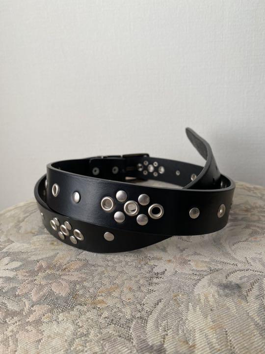 つのアクセ LEMAIRE 20aw Studs Belt black ohU0C-m62807547221 につければ