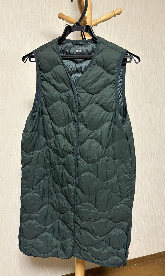 UNIQLO ULTRA LIGHT DOWN ダウンベスト S ダークグリーン