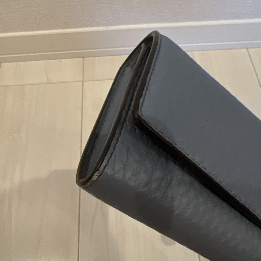 FENDI  ピーカブー コンチネンタル財布 ライトブルー