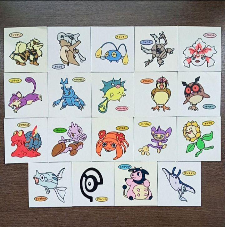 ポケモンデコキャラシール ８枚 - メルカリ