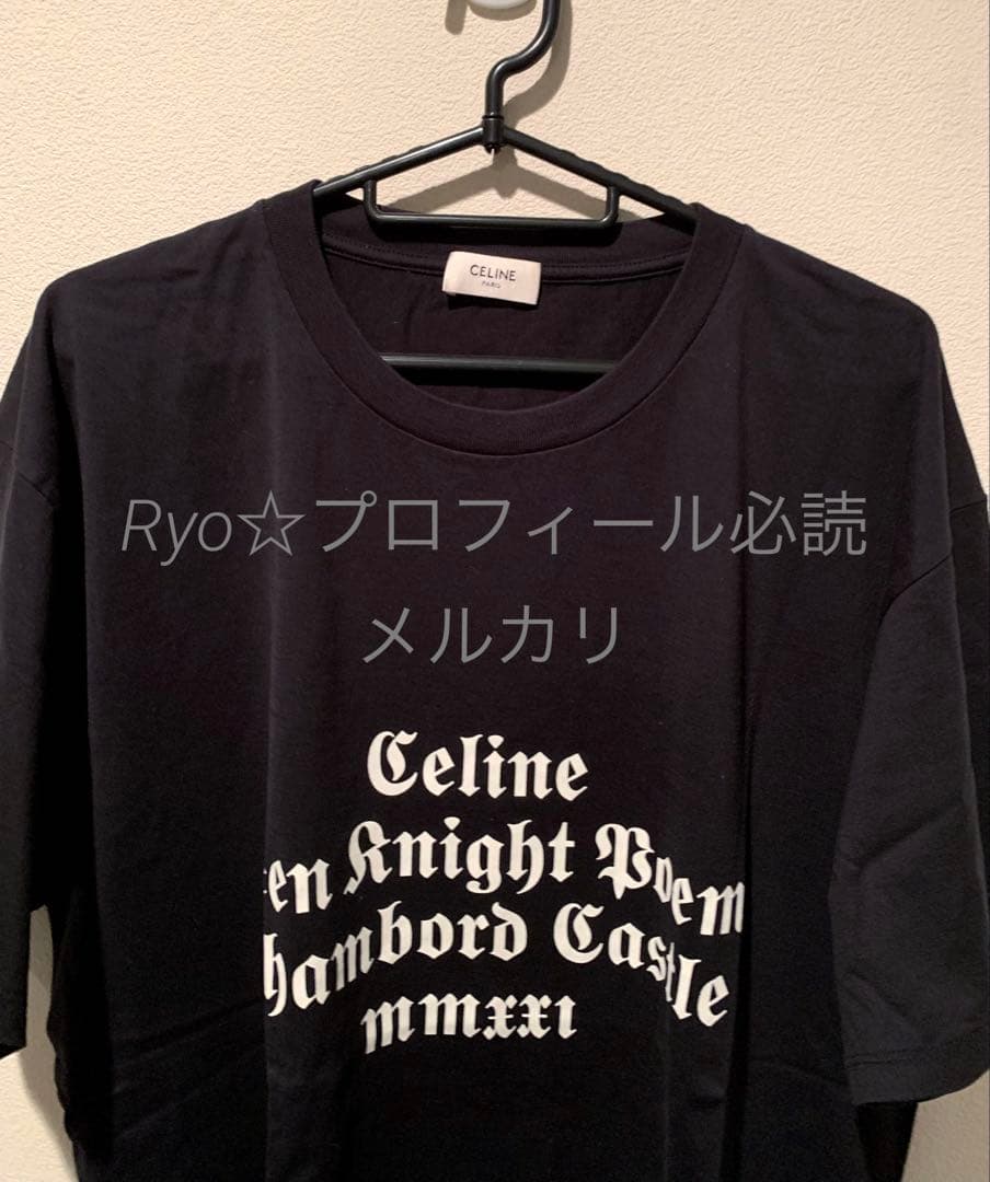 希少 CELINE ロゴプリント Tシャツ ブラック セリーヌ 希少 CELINE ロゴプリント Tシャツ ブラック セリーヌ