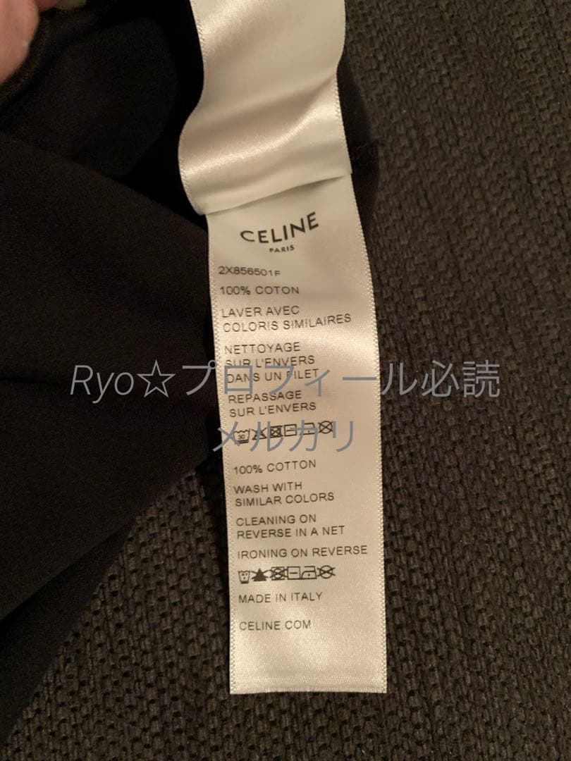 希少 CELINE ロゴプリント Tシャツ ブラック セリーヌ 希少 CELINE ロゴプリント Tシャツ ブラック セリーヌ