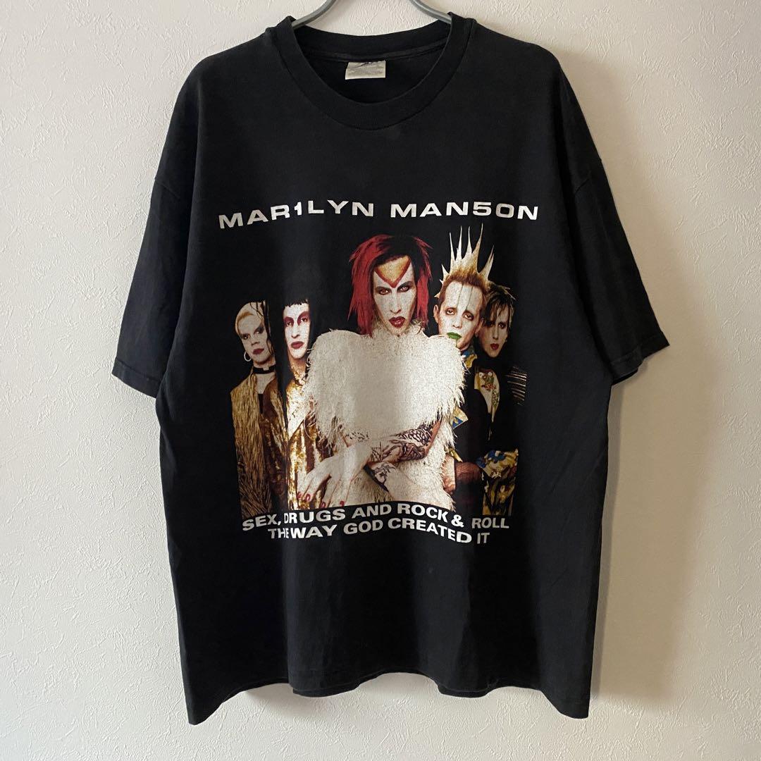トラビススコット 着用 Marilyn Manson Tee マンソン Tシャツ