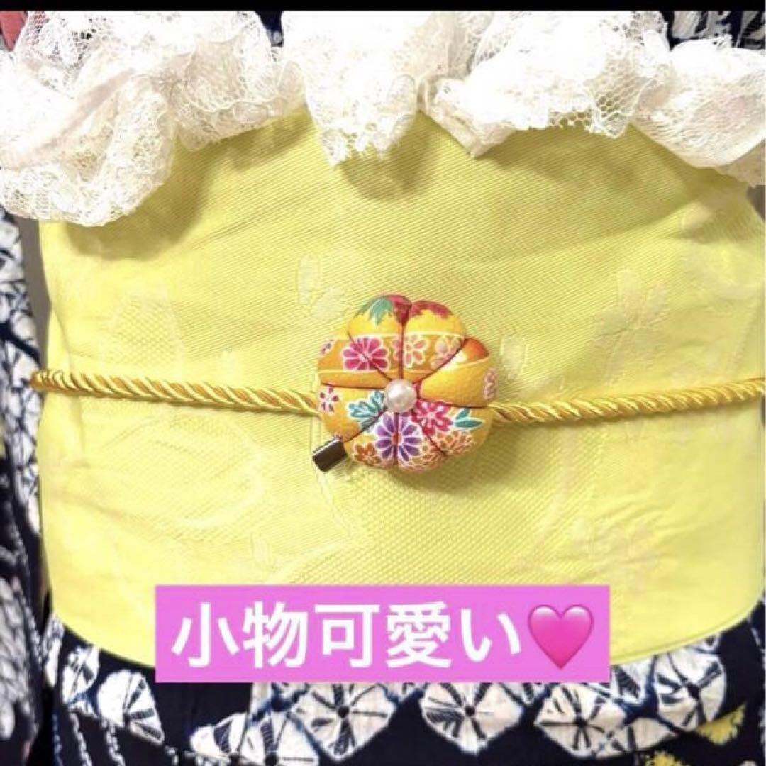 有松鳴海絞り伝統工芸❤️半幅帯レース つまみ細工ハンドメイド帯留め5点セット‼️秀品 有松鳴海絞り伝統工芸❤️半幅帯レース‼️ハンドメイドつまみ