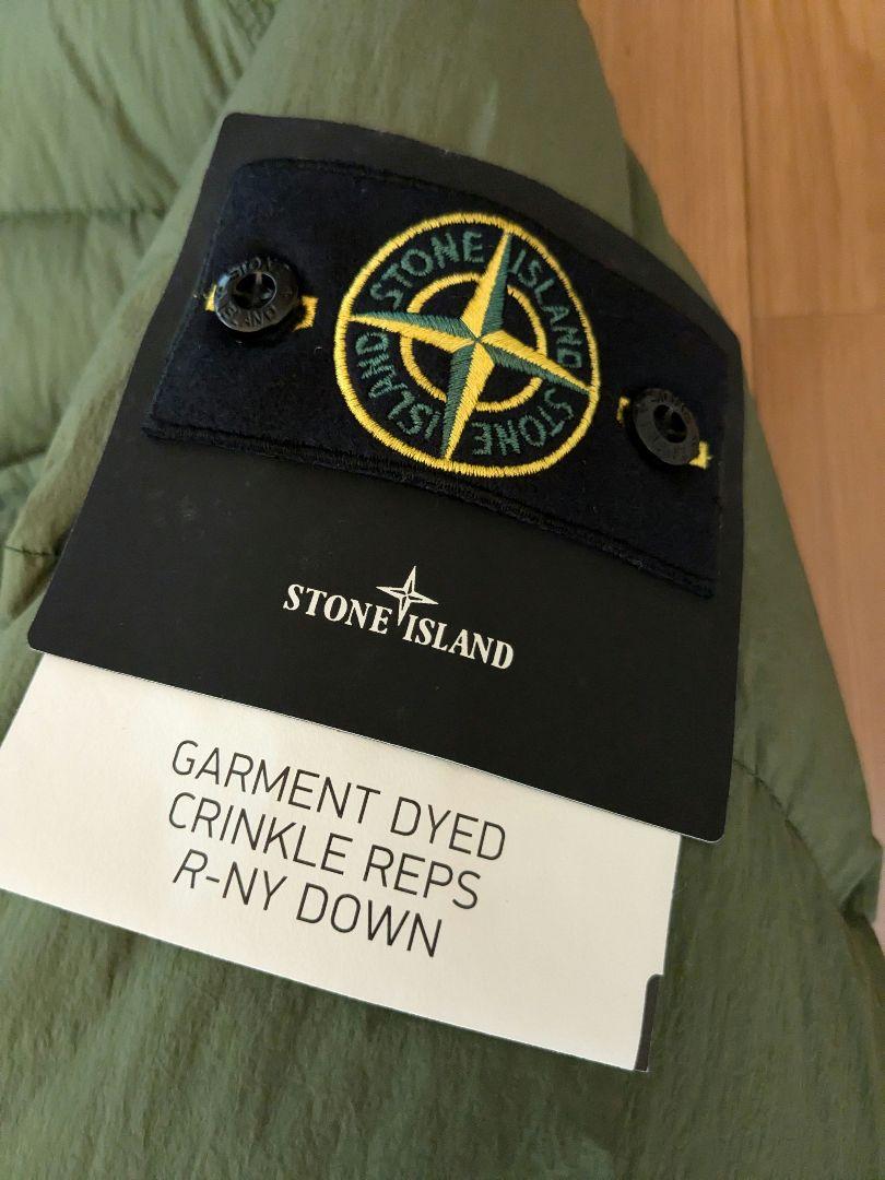 STONE ISLANDガーメントダイ ロングダウンジャケット