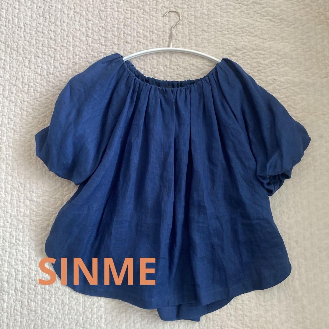【SINME♡】定価3.2万 24SS リネンオフショルダーブラウス