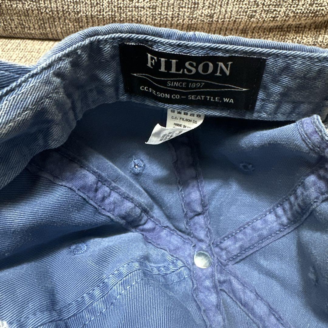 フィルソン ウォッシュドロープロファイルキャップ　made in USA
