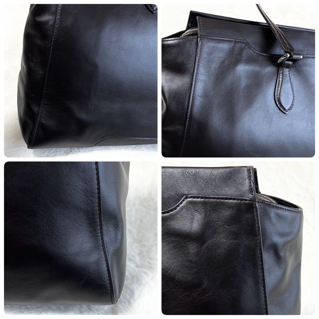 【美品】ビジネスレザーファクトリー✨️ビジネスバッグ　キャリーオン　本革　A４